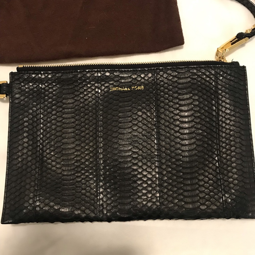 Michael Kors Snakes Skin Wristlet